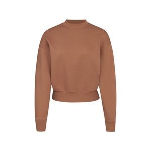 SKIMS Outdoor Fleece Pullover Tigers Eye Large